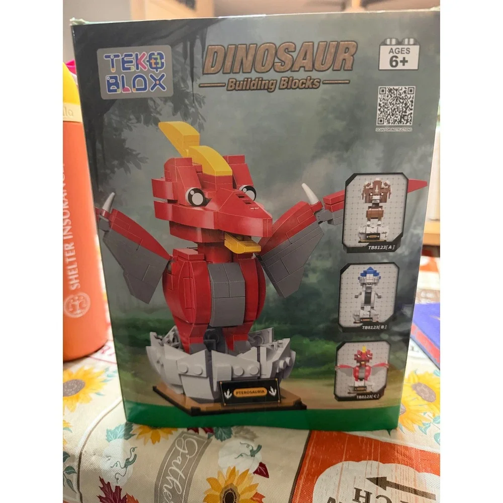 Teko Blox Dinosaur Building Blocks Pterosauria TB8123(C) 269 Pcs Set Ages 6+